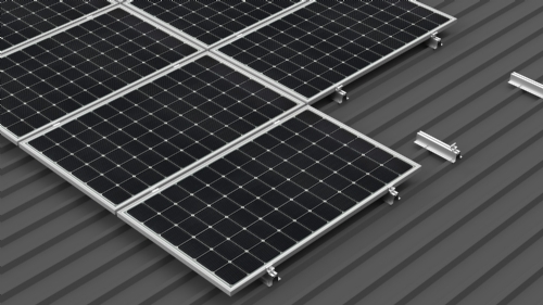 SYSTEM FOR TRAPEZOIDAL SHEET METAL ROOFING
