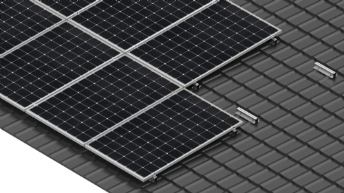 SYSTEM WITH BRIDGES FOR STEEL TILE ROOFING
