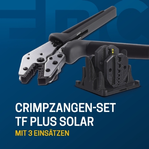 CRIMPING TOOL TF PLUS SOLAR SET WITH 3 CRIMPING DIES