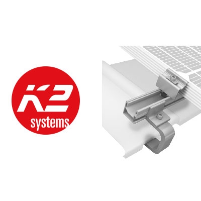 K2 Systems SingleRail Montagesystem mit SingleHook Dachhaken